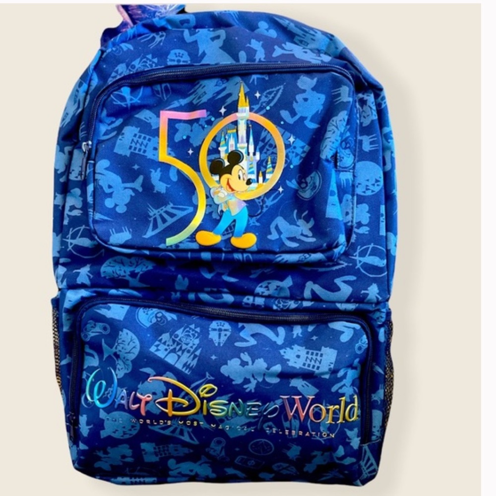 Disney Parks 50th Anniversary Backpack Mickey Mouse!  Like new!